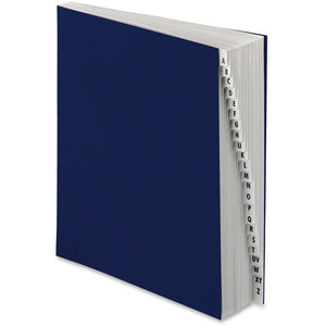 Pendaflex Indexing Expanding Desk File - 8 1/2'' x 11'' - 30 Divider(s) - Pressboard - Navy - 10% Recycled - 1 Each