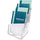 Deflecto Booklet Holder - 4 Compartment(s) - 4 Tier(s) - 10'' Height x 4.9'' Width x 6.1'' DepthDesktop - Compact, Booklet Size - Clear - Plastic - 1 Each - deflecto