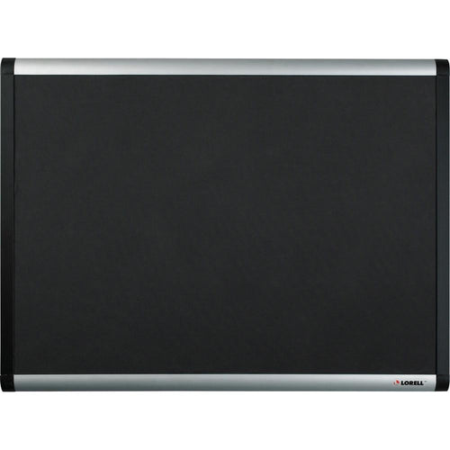 Lorell Mesh Bulletin Board - 36'' Height x 48'' Width - Fabric Surface - Black Anodized Aluminum Frame - 1 Each