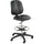Safco Apprentice II Extended Height Armless Drafting Chair - Black Vinyl Seat - Vinyl Back - 5-star Base - Black - 1 Each