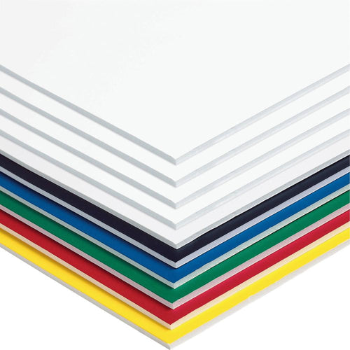 UCreate Foam Board - Craft, Classroom - 20''Height x 30''Width - 10 / Carton - Assorted - Polystyrene