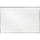Ghent 48.50'' x 72.50'' Aluminum Frame Porcelain Magnetic Projection Whiteboard w/ 1'' Maprail