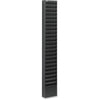 Safco 23-Pocket Steel Magazine Rack - 23 Pocket(s) - 65.50'' Height x 10'' Width x 4'' Depth - Floor - Scratch Resistant - Powder Coated - Black - Steel - 1 Each