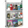 Safco Luxe 9 Pocket Magazine Wall Rack - 9 x Magazine, 18 - 9 Pocket(s) - 9 Compartment(s) - 9 Divider(s) - 41'' Height x 31.8'' Width x 5'' Depth - Floor - Acrylic, Aluminum - 1 Each
