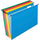 Pendaflex SureHook 1/5 Tab Cut Legal Recycled Hanging Folder - 8 1/2'' x 14'' - Blue, Red, Orange, Yellow, Bright Green - 10% Recycled - 20 / Box
