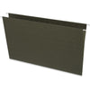 Business Source Legal Recycled Hanging Folder - 8 1/2'' x 14'' - 11 pt. - Green - 100% Recycled - 25 / Box