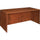 Lorell Essentials Series Rectangular Desk Shell - 59'' x 29.5'' x 29.5'' - Finish: Cherry, Laminate - Grommet