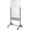 MooreCo Magnetic Porcelain Rotating Markerboard - 30'' (2.5 ft) Width x 40'' (3.3 ft) Height - Porcelain Surface - Aluminum Frame - Rectangle - Assembly Required - 1 Each