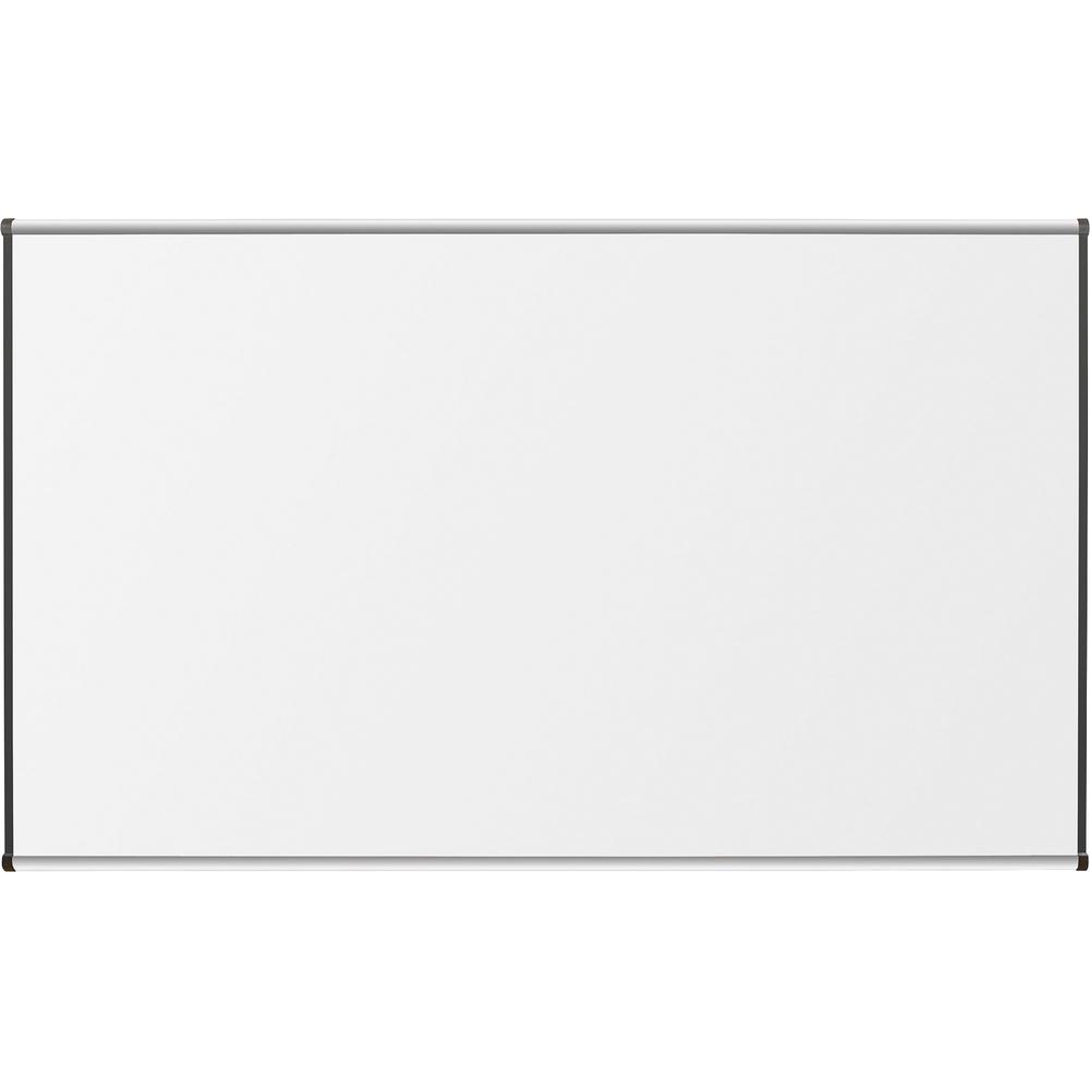 Lorell Dry-Erase Marker Board - 72'' (6 ft) Width x 48'' (4 ft) Height - Porcelain Enameled Steel Surface - Satin Aluminum Frame - Magnetic - Ghost Resistant - Assembly Required - 1 Each
