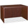 Lorell Essentials Series Rectangular Desk Shell - 47.3'' x 23.6'' x 29.5'' - Finish: Laminate, Mahogany - Leveling Glide