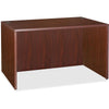 Lorell Essentials Series Rectangular Desk Shell - 47.3'' x 29.5'' x 1'' x 29.5'' - Finish: Laminate, Mahogany - Grommet, Modesty Panel, Cord Management, Adjustable Feet