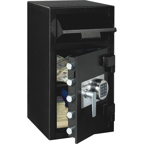 Sentry Safe Depository Electronic Lock Safe - 1.60 ft³ - Programmable, Electronic Lock - 5 Live-locking Bolt(s) - Fire Resistant, Water Resistant, Theft Resistant - for Home, Money, Document - Interna