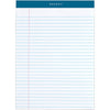 TOPS Docket Legal Rule Writing Pads - 50 Sheets - Double Stitched - 16 lb Basis Weight - 8 1/2'' x 11 3/4'' Sheet Size - 11.75'' Height x 8.5'' Width - White Paper - Rigid, Heavyweight, Bleed Resistant, P