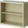 Lorell Fortress Series Bookcase - 34.5'' x 13'' x 30'' - 2 x Shelf(ves) - Putty - Powder Coated - Steel - Recycled