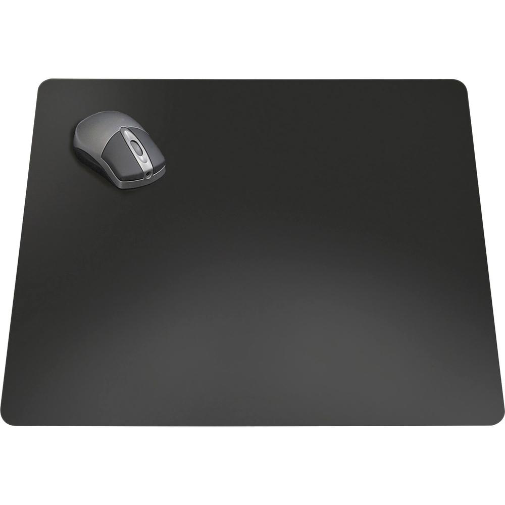 Artistic Rhino II Antimicrobial Protective Desk Pads - Rectangular - 36'' Width x 24'' Depth - Polyvinyl Chloride (PVC) - Black