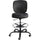 Safco Vue Heavy-duty Stool - Black Vinyl Seat - Black Nylon Back - 5-star Base - Black - 1 Each