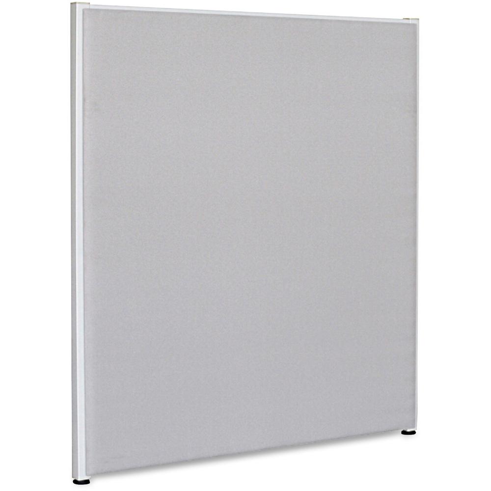 Lorell Panel System Partition Fabric Panel - 60.4'' Width x 71'' Height - Steel Frame - Gray - 1 Each