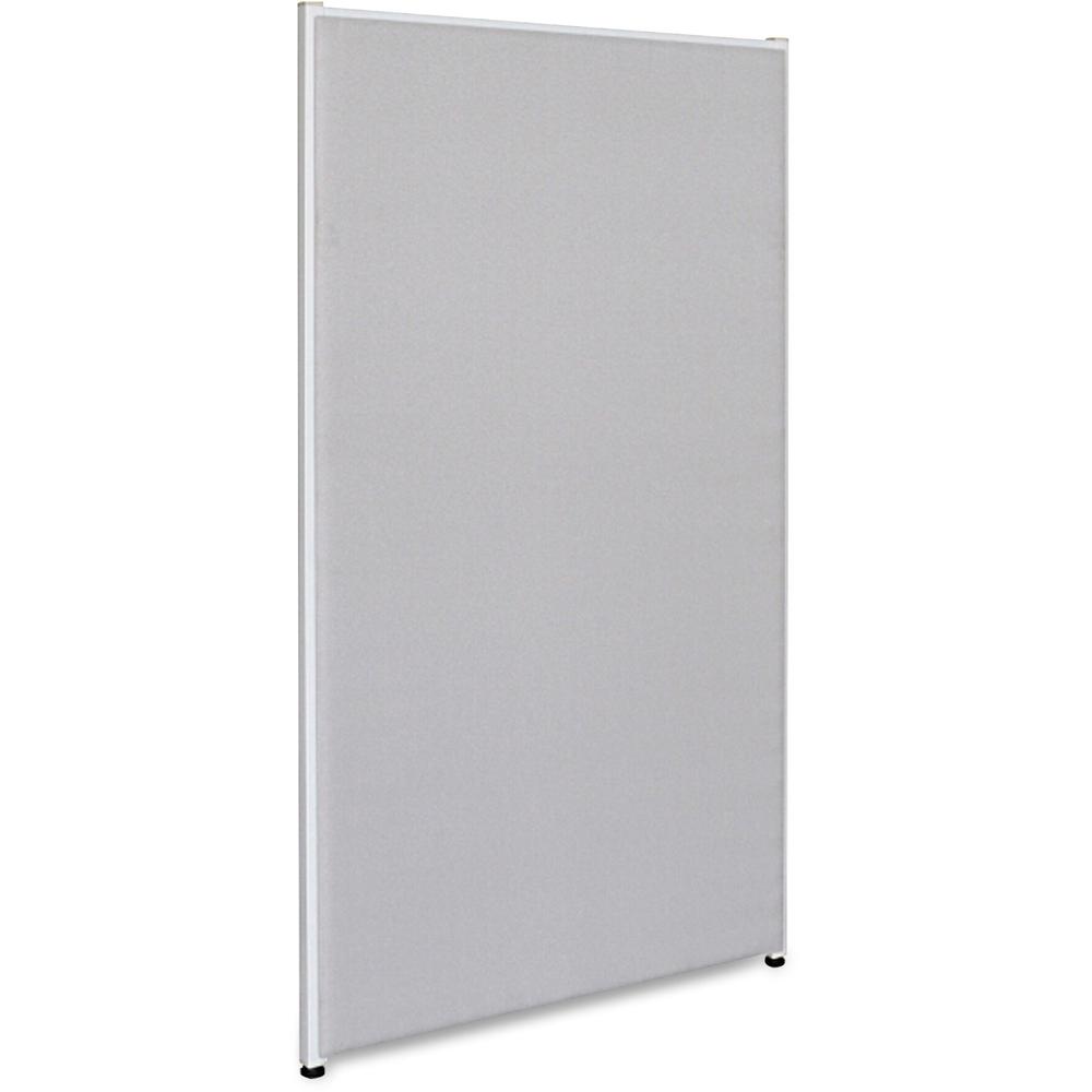 Lorell Panel System Partition Fabric Panel - 36.4'' Width x 71'' Height - Steel Frame - Gray - 1 Each