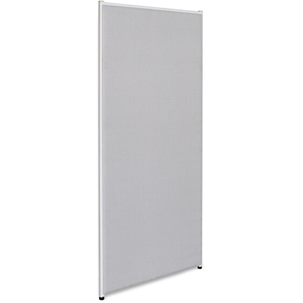 Lorell Panel System Partition Fabric Panel - 30.5'' Width x 71'' Height - Steel Frame - Gray - 1 Each