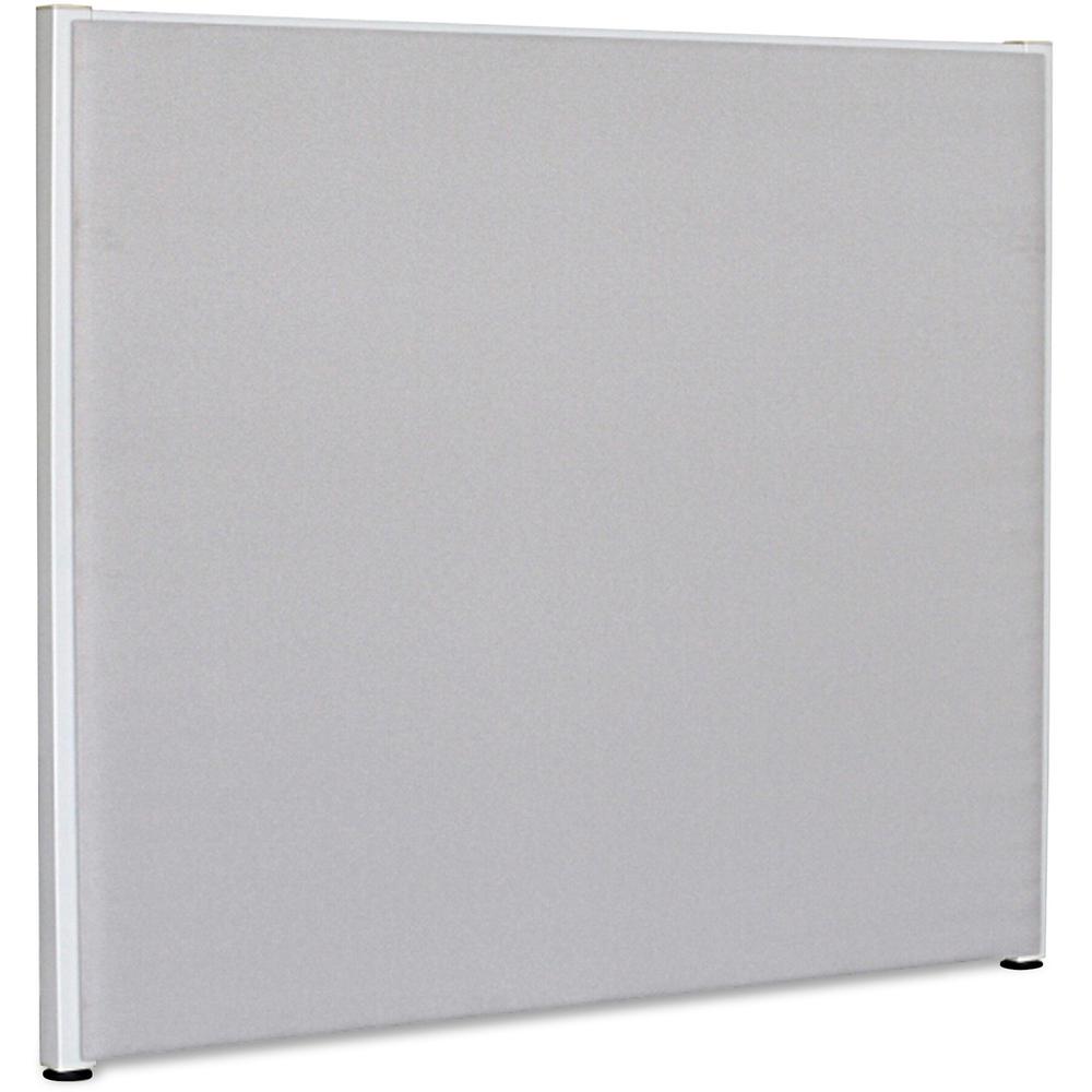 Lorell Panel System Partition Fabric Panel - 72.5'' Width x 60'' Height - Steel Frame - Gray - 1 Each