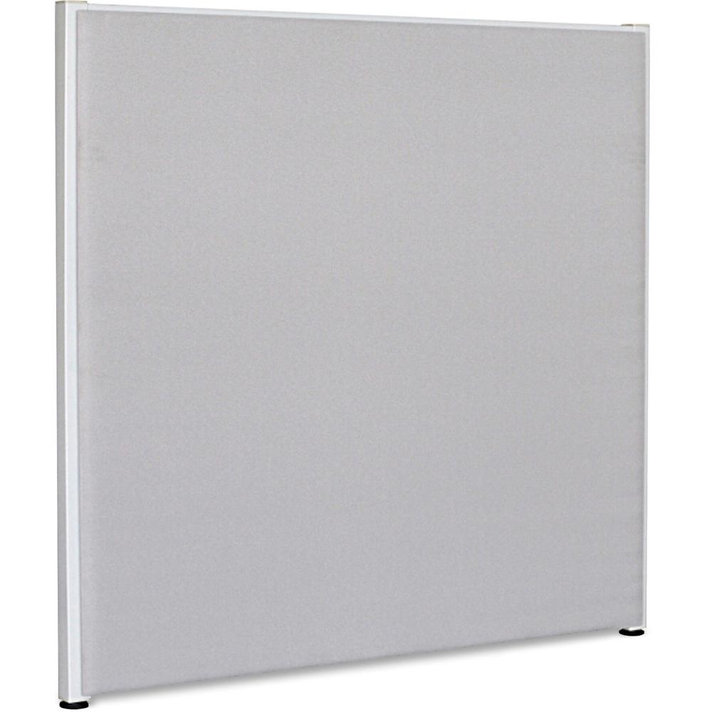 Lorell Panel System Partition Fabric Panel - 60.8'' Width x 60'' Height - Steel Frame - Gray - 1 Each