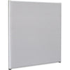 Lorell Panel System Partition Fabric Panel - 48.8'' Width x 60'' Height - Steel Frame - Gray - 1 Each