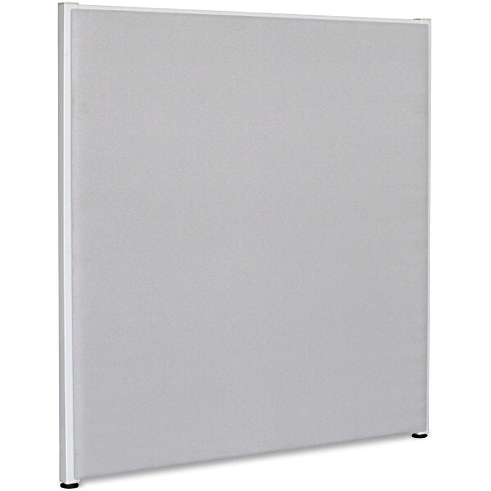 Lorell Panel System Partition Fabric Panel - 48.8'' Width x 60'' Height - Steel Frame - Gray - 1 Each
