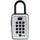 Master Lock Portable Key Safe - Push Button Lock - Weather Resistant, Scratch Resistant - for Door - Overall Size 7.2'' x 5.3'' x 2.2'' - Black, Silver - Metal, Vinyl