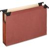 Pendaflex Letter Recycled Expanding File - 8 1/2'' x 11'' - 3 1/2'' Expansion - Red Fiber - 10% Recycled - 5 / Box