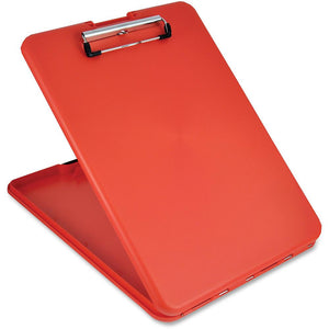 Saunders SlimMate Storage Clipboard - 0.50'' Clip Capacity - Storage for Stationary, Tablet, iPad, eReader, Document, Paper - Top Opening - 8 1/2'' x 12'' - Polypropylene - Red - 1 Each