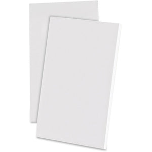 Ampad Recycled Glue Top Scratch Pad - 100 Sheets - Plain - Glued - Unruled Front Ruling - 15 lb Basis Weight - 3'' x 5'' Sheet Size - 0.31'' Height x 4'' Width x 6'' Length - White Paper - Rigid, Chipboard