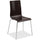 Safco Bosk Stack Chair - Espresso Plywood Seat - Espresso Plywood Back - Chrome Plated Steel Frame - Four-legged Base - 2 / Carton