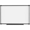 Lorell Magnetic Dry-erase Board - 36'' (3 ft) Width x 24'' (2 ft) Height - Aluminum Steel Frame - Rectangle - Magnetic - Marker Tray - 1 Each