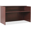 Lorell Essentials Series Front Reception Desk - 1'' Top, 72'' x 36''42.5'' Desk - Finish: Mahogany Laminate - Durable - For Office