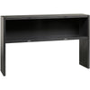 Lorell Fortress Modular Series Stack-on Hutch - 60'' - Material: Steel - Finish: Charcoal - Grommet, Cord Management