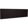 Lorell Fortress Modular Series Stack-On Hutch Door Kit - 60'' Width - Lockable, Reinforced - Steel - Black