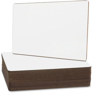 Flipside Unframed Dry Erase Lap Board Class Pack - 9'' (0.8 ft) Width x 12'' (1 ft) Height - White Surface - Rectangle - 24 / Pack