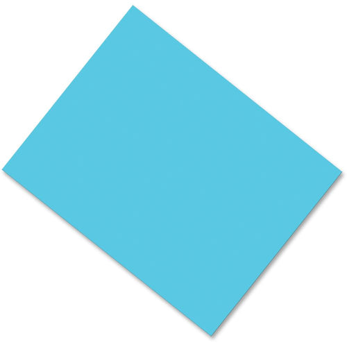 Pacon Coated Poster Board - Multipurpose - 28'' x 22'' - 25 / Carton - Light Blue - Card Stock
