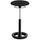 Safco TWIXT Ergo Extended-Height Chair - Black Polypropylene, Nylon, Vinyl Seat - Rounded Base - 1 Each