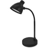 Lorell LED Desk Lamp - LED - 220 lm Lumens - Black - Desk Mountable - for Desk, Table