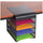 Safco Onyx Solid Top Horizontal Hanging Storage - 12'' Height x 10.25'' Width x 12.38'' Depth - Scratch Resistant - Powder Coated - Black - Steel - 1 Each