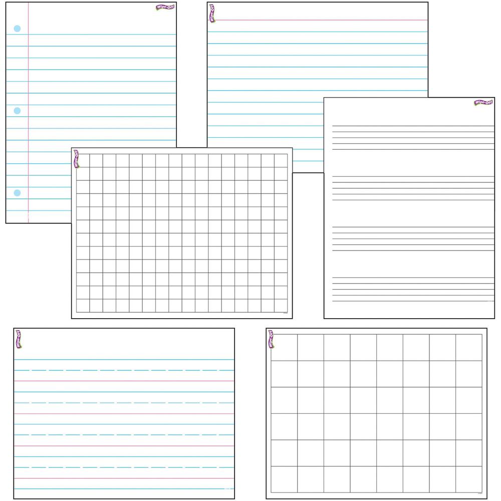 Trend Papers/Grids Wipe-Off Combo Pack - TREND