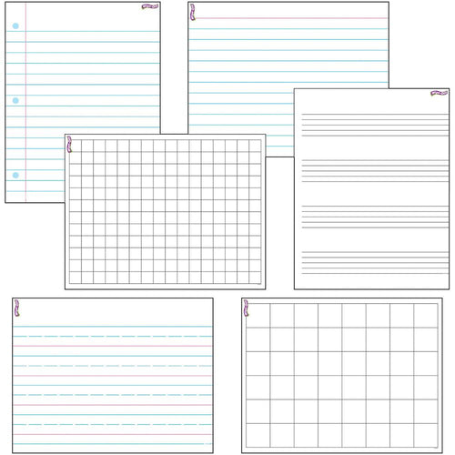 Trend Papers/Grids Wipe-Off Combo Pack - TREND