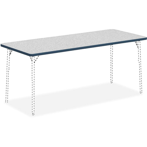 Lorell Classroom Activity Tabletop - Gray Nebula Rectangle, High Pressure Laminate (HPL) Top - 72'' Table Top Width x 30'' Table Top Depth x 1.13'' Table Top Thickness - Assembly Required - 1 Each