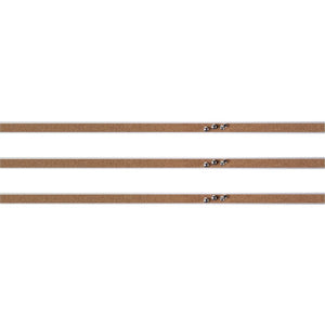 Lorell Cork Strip Bulletin Bars - 18'' Board Width - Cork Surface - Self-healing, Fade Resistant, Self-sealing - Anodized Aluminum Frame - 3 / Bundle