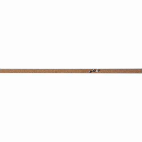 Lorell Cork Strip Bulletin Bars - 24'' Board Width - Cork Surface - Self-healing, Fade Resistant, Self-sealing - Anodized Aluminum Frame - 24 / Bundle