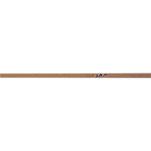 Lorell Cork Strip Bulletin Bars - 48'' Board Width - Cork Surface - Self-healing, Fade Resistant, Self-sealing - Anodized Aluminum Frame - 3 / Bundle