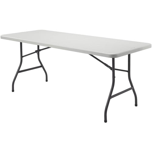 Lorell Ultra-Lite Banquet Table - Light Gray Rectangle Top - Dark Gray Folding Base - 600 lb Capacity x 60'' Table Top Width x 30'' Table Top Depth x 2'' Table Top Thickness - 29'' Height - Gray - High-de