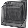 Lorell Mesh Desktop Organizer - 3 Tier(s) - 11.42'' Height x 3.54'' Width x 12.72'' Length - Desktop - Durable - Black - Metal - 1 Each