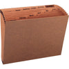 Business Source Letter Recycled Expanding File - 8 1/2'' x 11'' - 12 Pocket(s) - Brown - 30% Recycled - 1 Each